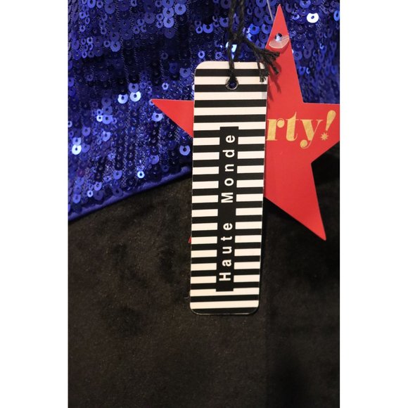 Haunte Mode triangle Sequel Blue Criss Cross back strap top M NWT - Picture 2 of 3